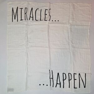 Miracles Happen Baby Photo Blanket IVF TTC